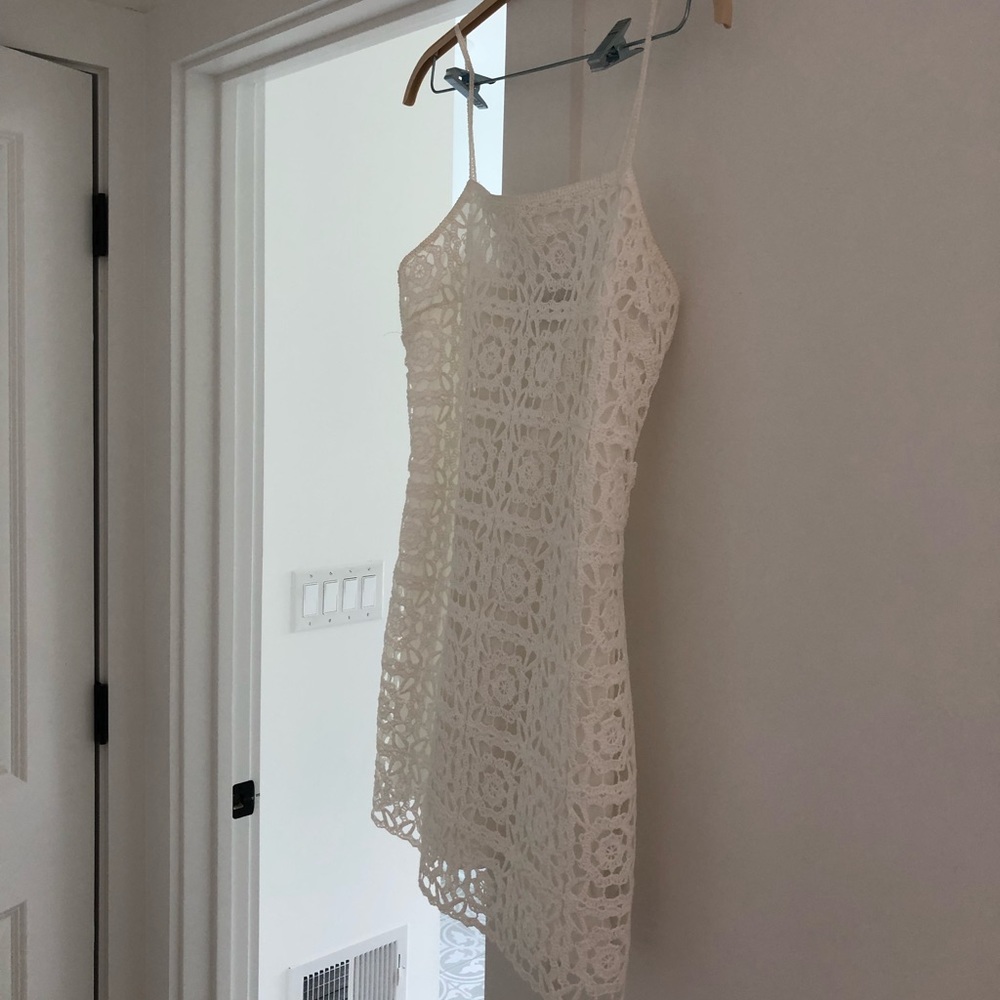 Zara crotchet mini dress